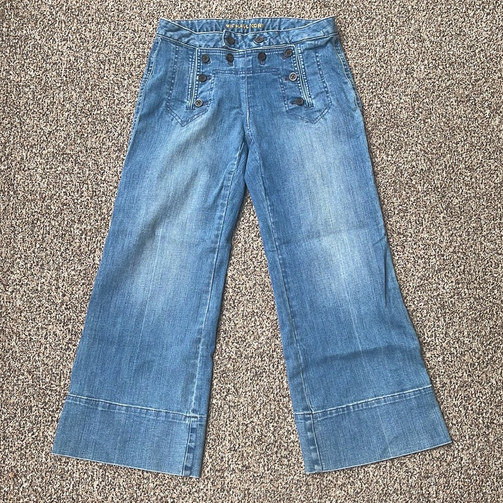 Michael Kors Cropped Sailor Flare Jean